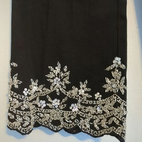 NWT y2k Vintage 2000s Talk of the Walk Pants Cropped Beaded Whimsygoth Size 4 - Picture 4 of 7